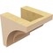 Ekena Millwork 4"W x 4"D x 4"H Wide Helena Rough Cedar Woodgrain TimberThane Corbel, Primed Tan CORUR04X04X04HELRCPR - alternate 4